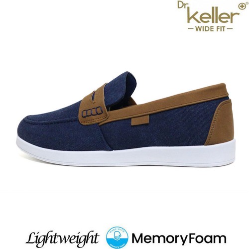 Mens Wide Fit Shoes New Loafers Moccasins Boat Deck Driving Casual Slip On Shoes - Picture 10 of 25