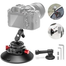 NEEWER 6 Inch Suction Cup Camera Mount w/ Ball Head 2 Pack for Car Window Glass