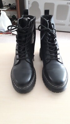 MINELLI Bottines à brides Talons Décoratifs Cuir Noir T 40 Etat neuf