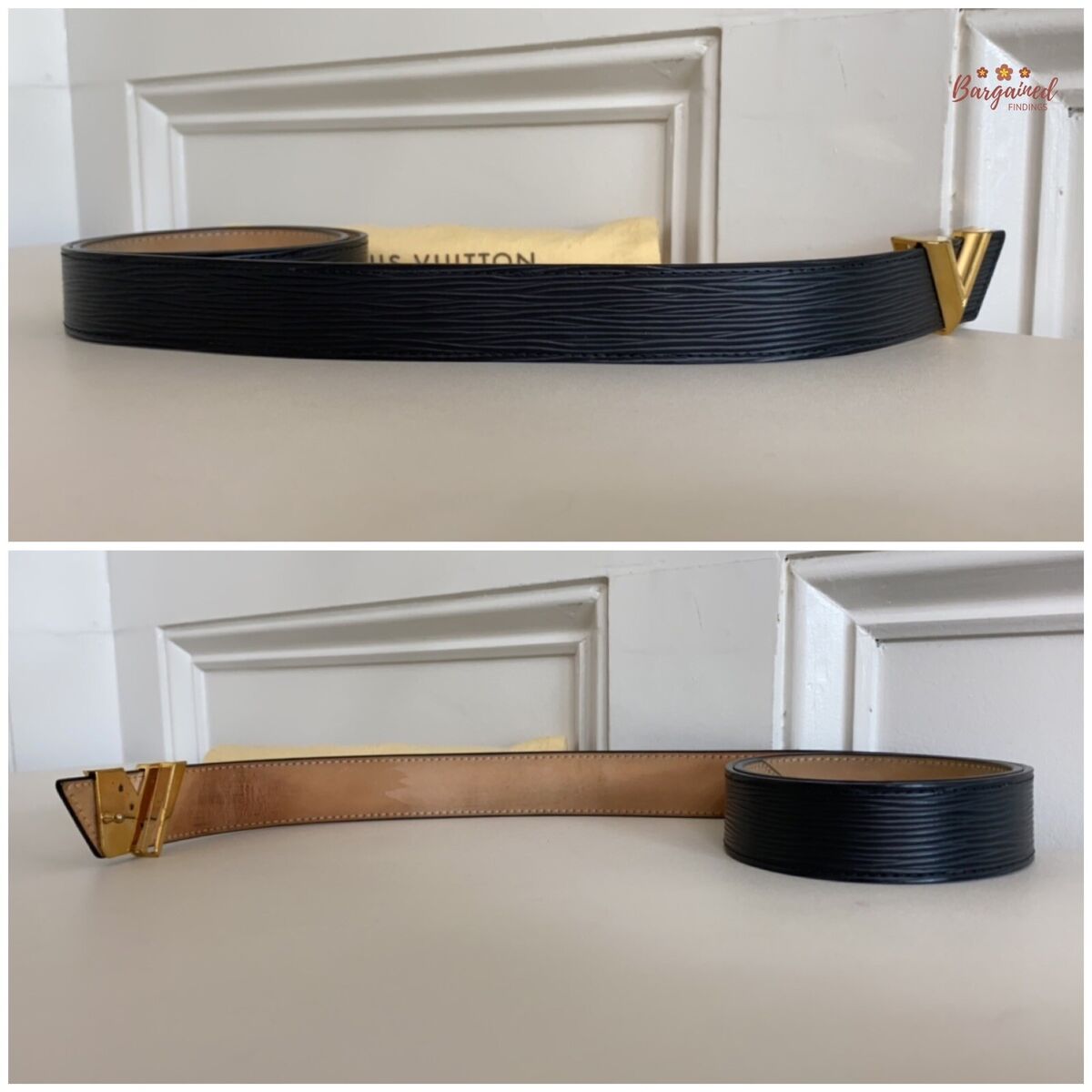 Authentic Louis Vuitton Black Epi Calfskin Leather Essential Authentic Louis Vuitton Black Epi Calfskin Leather Essential