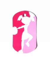 Cheerleader - 8 Paper Dog Gift tags- Party Favor Loot Toys Prizes tag -