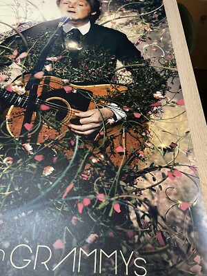 2012 Super Rare Paul McCartney Grammys Beatles Promo Poster