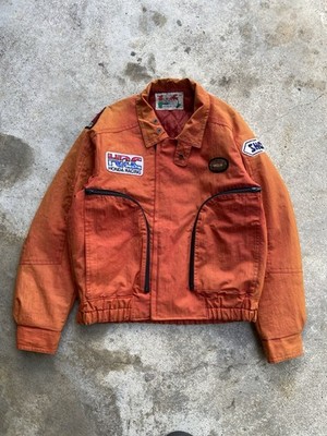RARE Vintage 80s Miglia Tohtan HRC Honda Racing Shoei Advan Cargo Jacket