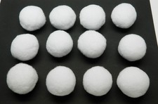 Indoor SNOWBALL FIGHT, 12 fake plush SNOWBALLS about 3" toys/games/winter decor