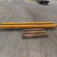 EMH 2000LB 1 Ton Ceiling Hung Bridge Crane Monorail Rail 119" Run Lot Of 2