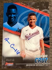 2021 Bowmans Best Armando Cruz Base Auto #B21-AC Nationals Prospect Best of 2021