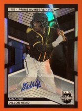 2023 Panini Elite Extra Edition - Dillon Head #88 Prime Numbers B Signatures /60