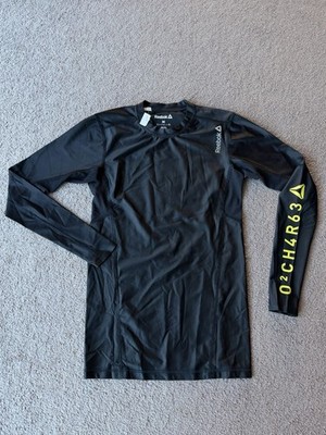 Reebok One Series Compression Top M   Black Performance Shirt