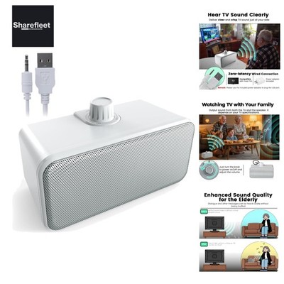 Sprachverstärker für Fernseher, Clear Voice Fernseher Lautsprecher mit 5m Lan...