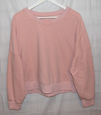 Womens Pink Sweatshirt Size L