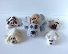 Vintage Pound Puppies Set with Mom and Five Pups