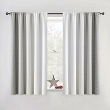 Ombre 100 Blackout Curtains 54 Inch Length 2 Panels for Bedroom Living Room ...