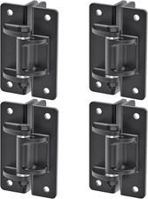 Heavy Duty 6Mm Bolt-On Gate Hinges, 1000 Lbs Capacity, 4 Pack, Black Steel
