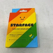 Starface Hydro-Star Rainbow Pimple Patches - 32 Count Hydrocolloid Stars Refill
