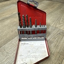 Snap-on 10 Pc Extractor Drill Set Exdl10 In Metal Case Usa Incomplete