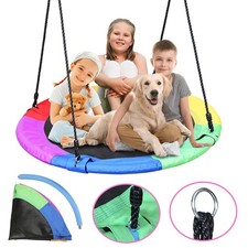 Nestschaukel Kinder/Erwachsene Tellerschaukel bis 150kg Relaxschaukel Ø100cm