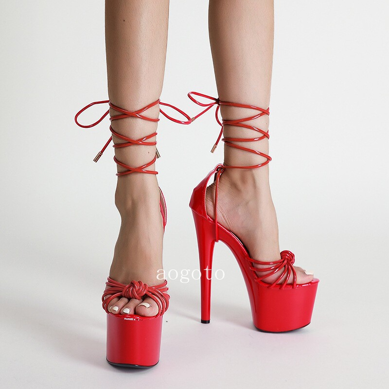 Women Sandals Stripper Shoes High Heels Pole Dance Platform Party Wedding Club