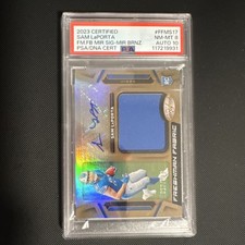 Panini Certified Sam LaPorta Lions Freshman Fabric Mirror Bronze Auto #FFMS-17 …