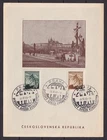 w3328/ Czechoslovakia Prag-Illustrated Republika Card Cover 1945