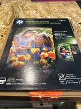 HP Everyday 50 sheet Letter 8.5 x 11-Inch Glossy Photo Paper.  Brand New!