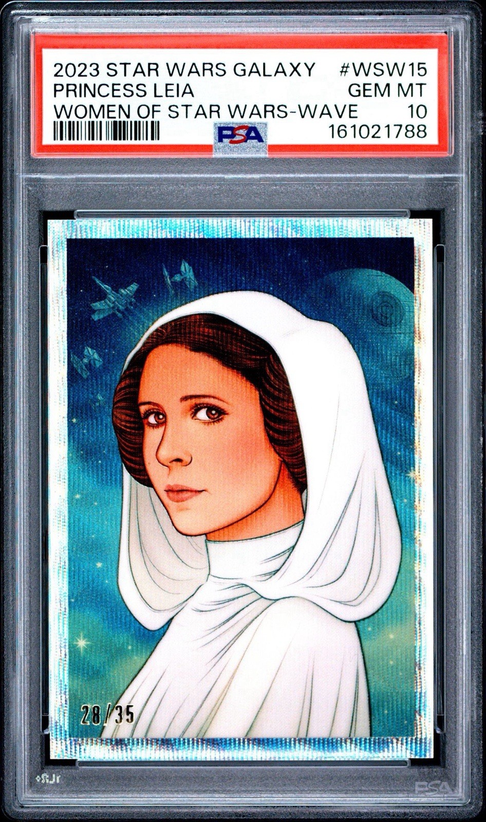 2023 Topps Star Wars Galaxy Princess Leia Wave /35 PSA 10  Women Of Star Wars
