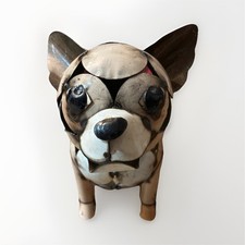 Handmade Metal Chihuahua Dog Figurine Sculpture Collectible Home Decor