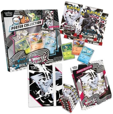 Pokémon White Flare Binder Collection & Unova Poster Collection Sealed