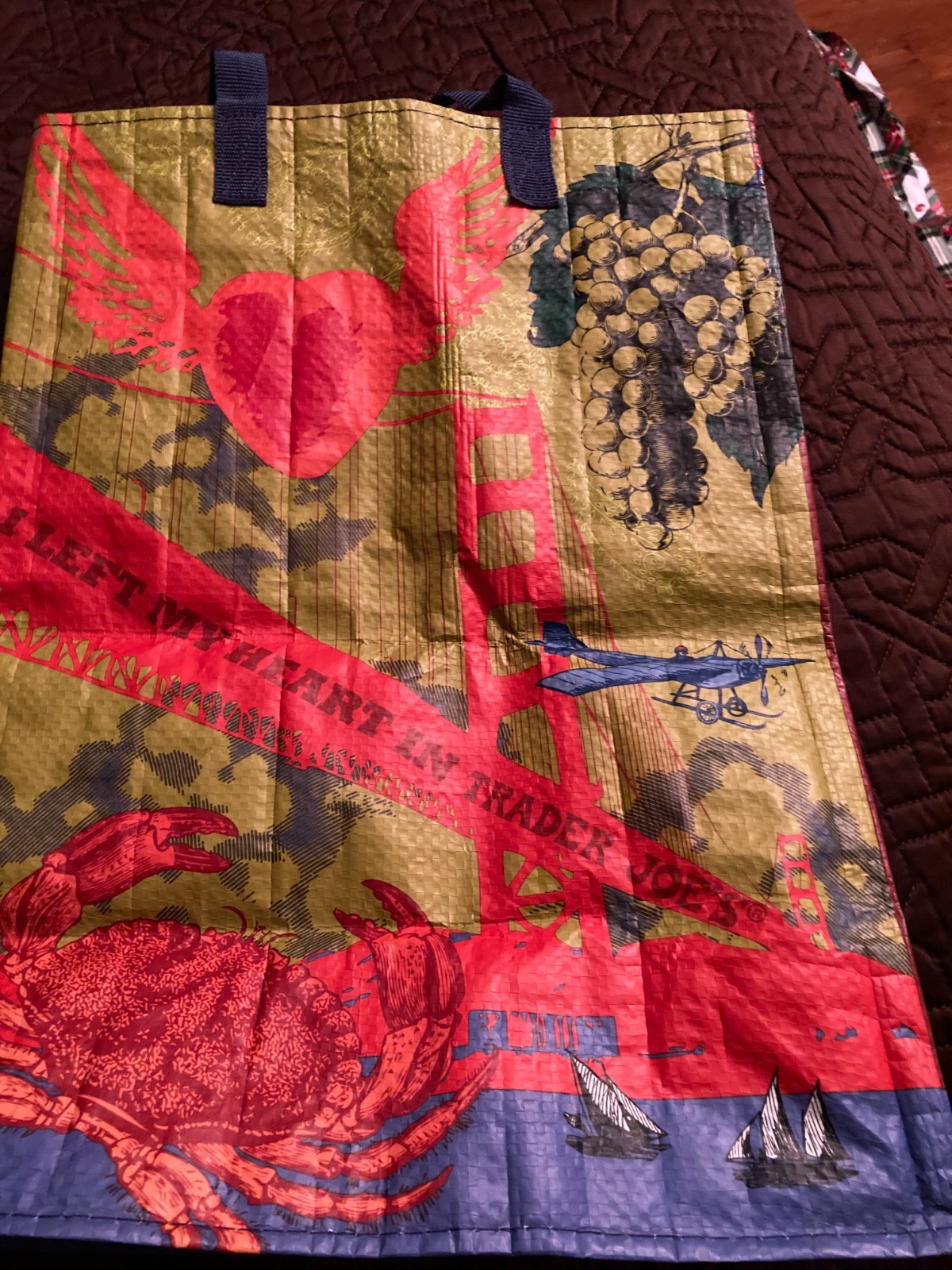 Two Trader Joe's Reusable Shopping Bags