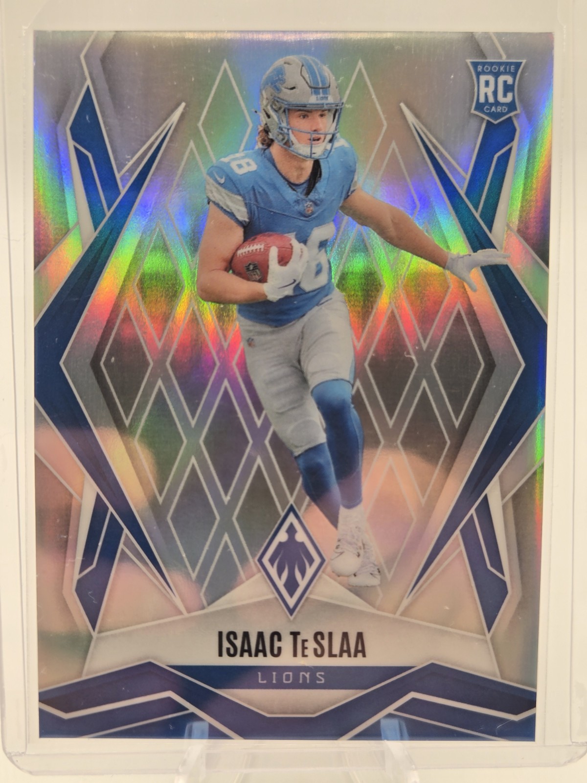 Isaac Teslaa 2025 Panini Phoenix Silver Prizm #189 Rookie RC Lions