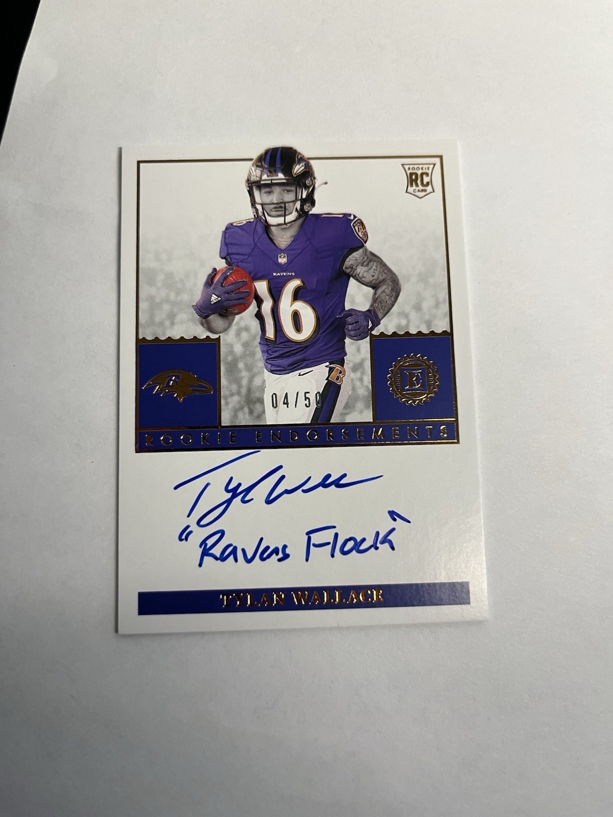 2021 Panini Encased - Rookie Endorsements Tylan Wallace #RE-TW Auto /50 B4