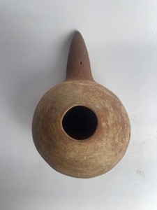 Precolumbian Moche "Corn Popper' Ceramic Dipper