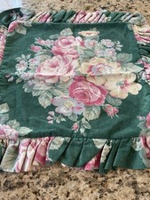 Ralph Lauren Haley 18" Zippered Pillow Cover Rare Pink Yellow Rose Euro