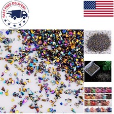 Sparkling Irregular Crushed Glass Chips 100g - Perfect for Art  Craft Projects