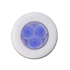 Pactrade Marine 2PCS Boat 3 LED Blue Colored Round Courtesy Light Blue,White