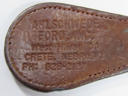 VTG Leather Ahlschwede Ford Crete Nebraska Dealership Key FOB Chain Dealer NE - 第 2/3 張圖片