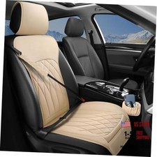 1 Pack Waterproof Front Car Seat Cover for Car Truck SUV Beige front 1pcs beige