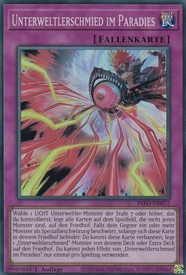 Unterweltlerschmied im Paradies INFO-DE072 Super Rare The Infinite Forbidden