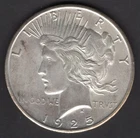 Uncirculated 1925 Peace Dollar