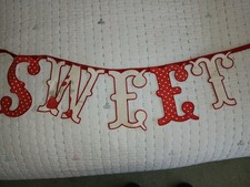 LAURA ASHLEY Fabric Bunting HOME SWEET HOME