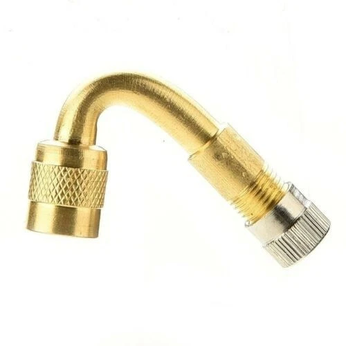 Brass 45 Degree Angle Air Tyre Valve Extension Motorbike Adaptor Motorcycle Car - Image 3 of 4