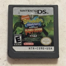 SpongeBob SquarePants: Globs of Doom (Nintendo DS, 2008) Game Cartridge Tested
