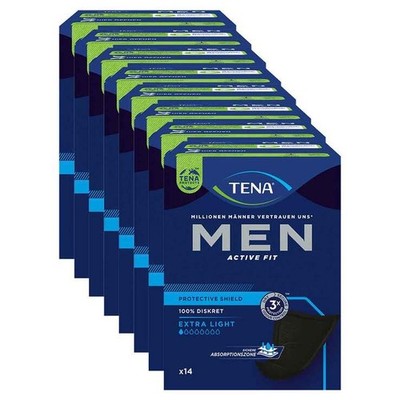 TENA MEN ACTIVE FIT Extra Light Einlagen bei Inkontinenz · 8X14 St · PZN 1798170