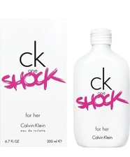 CALVIN KLEIN CK ONE SHOCK FOR HER 200ML EAU DE TOILETTE SPRAY NEW & SEALED