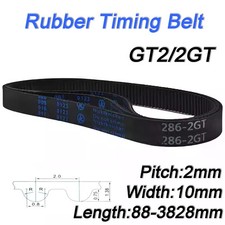 GT2 Timing Belt Fiberglass Reinforced Width 10mm Pitch 2mm for 3D Printer CNC