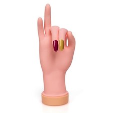 Nail Practice Hand Mannequin Flexible Bendable Movable Fake Training Hand for