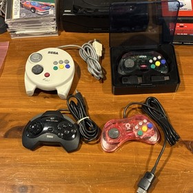 SEGA Saturn Fenrir Lot with Controllers, Games, Memory Card, Pseudo Saturn Kai