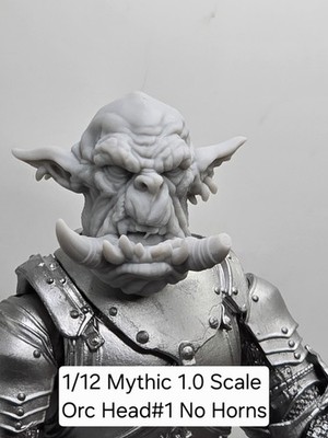 3d Printed ORC #1  Headsculpt  For 1.0 Mythic Legions 1/12 figure 