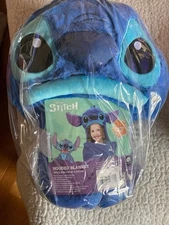 NWT Disney Stitch Hooded Blanket Super Soft! 30” X 50” Brand New!
