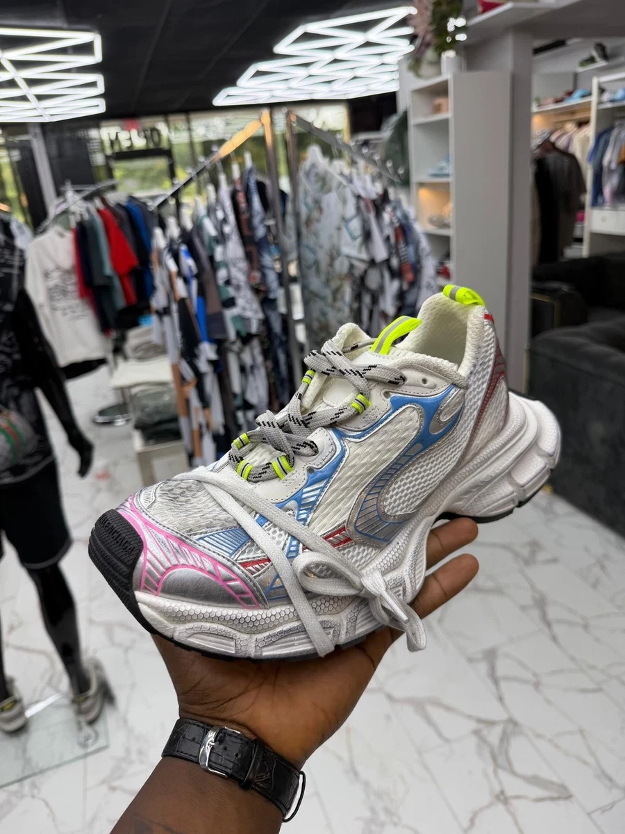 BALENCIAGA ジャンク品 Balenciaga 3XL Sneaker Worn-Out - White Blue Red for sale | eBay