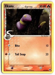 Ekans (Delta Species) 47/101 EX Dragon Frontiers Common Pokemon Card